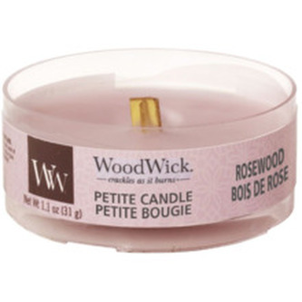 WoodWick Aromatická malá svíčka s dřevěným knotem Rosewood 31 g woman