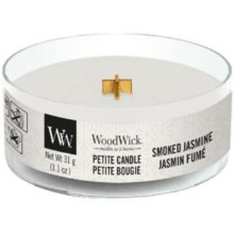 WoodWick Aromatická malá svíčka s dřevěným knotem Smoked Jasmine 31 g unisex