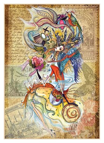 ANATOLIAN Puzzle Čerokézká dívka cestující světem 1500 dílků