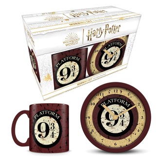 Harry Potter Dárkový set 9 a 3/4 (hodiny a budík)