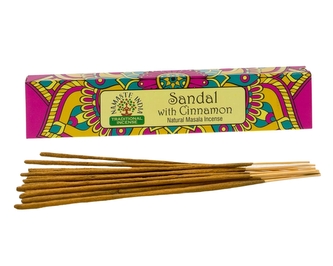 Indické vonné tyčinky Namaste India 15 g Sandalwood a Cinnamon