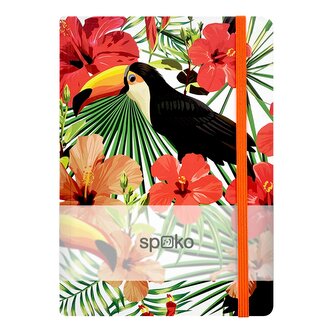 Spoko zápisník, Jungle III (tukan), A5, 75 g, 96 stránek, linkovaný