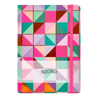 Spoko zápisník, Creative III (barevná mozaika), A5, 75 g, 96 stránek, linkovaný