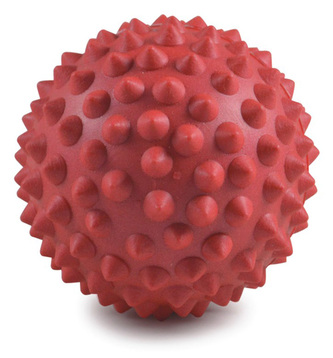 Míček Gymy masážní s výstupky, průměr 9cm -červený