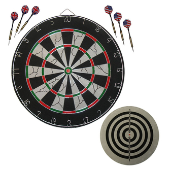 Terč závodní se šipkami Acra 45 cm se 3 šipkami - barevný