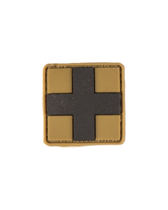 Gumová nášivka Mil-Tec First Aid SM - coyote