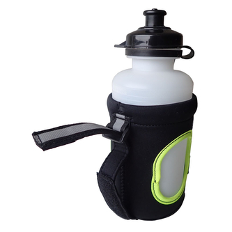 Lahev v termoobalu Acra 0,5 l - průhledná-černá