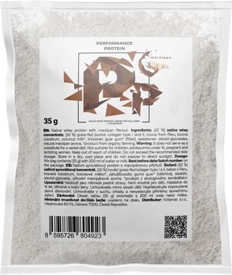 Performance Protein, nativní syrovátkový protein, marcipán, 30 g