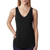 Tílko Bella Flowy V-neck Tank - černé, L