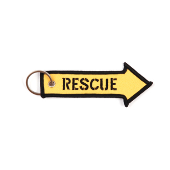 Přívěsek na klíče Fostex Rescue - žlutý