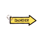 Přívěsek na klíče Fostex Danger - žlutý