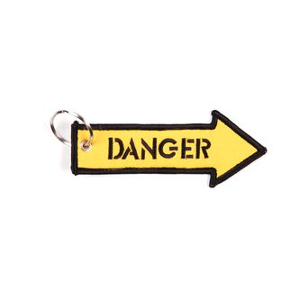 Přívěsek na klíče Fostex Danger - žlutý