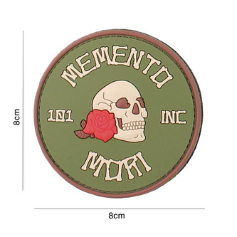 Gumová nášivka 101 Inc Memento Mori - multicam