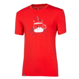 Tričko pánské Progress Mug s bambusem - červené, XL