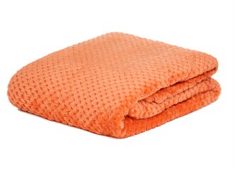 Mikrovláknová deka - pléd | NOAH | vzor rýžové zrno coral | 130x170 | 878416 Homla