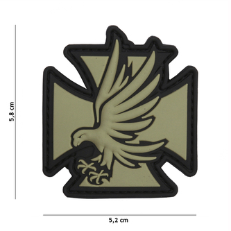 Gumová nášivka 101 Inc Iron Eagle - olivová