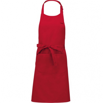 Zástěra Kariban Polycotton - červená