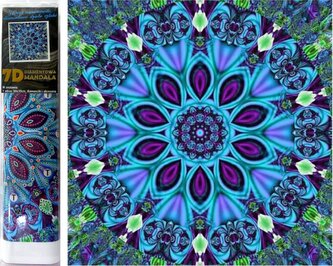 Norimpex Diamantové malování 7D Magická mandala 30x30cm