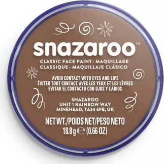 SNAZAROO Barva na obličej Béžově hnědá (Beige Brown) 18ml