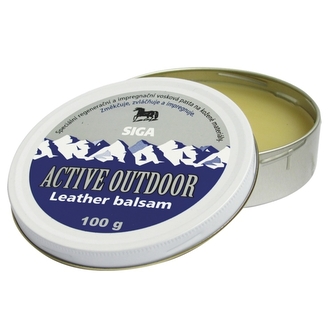 Impregnace vosk Siga Active Outdoor Leather balsam 100g - bezbarvý