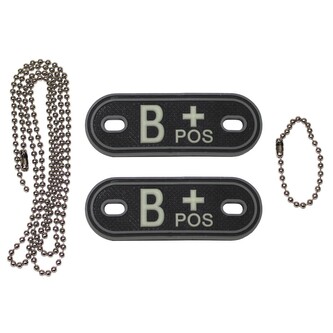 Identifikační známka MFH Dog tag B POS - černá