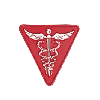 Gumová nášivka Mil-Tec Medical 3D - červená