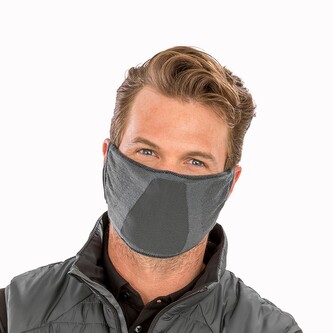 Antibakteriální rouška Result Natural Yarn 1 ks - šedá