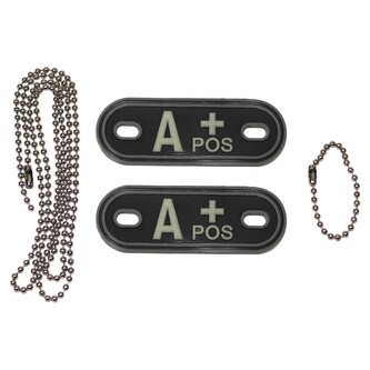Identifikační známka MFH Dog tag A POS - černá