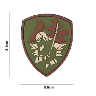 Gumová nášivka 101 Inc Samurai Shield - multicam