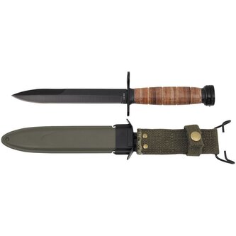 Bajonet US M4 s pouzdrem M8A1 - černý-hnědý