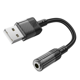 Adaptér HOCO (LS37) USB adaptér na Jack 3,5 mm (samice) barva černá
