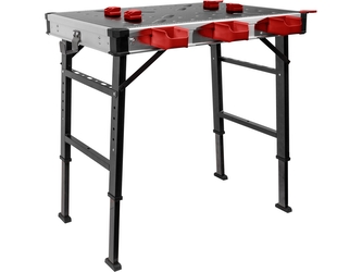 FORTUM stůl pracovní skládací, 850x600mm, výška 73,5-88,5cm
