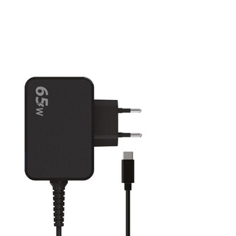 Univerzální nabíječka pro notebook s kabelem Type-C 65W (Černá)