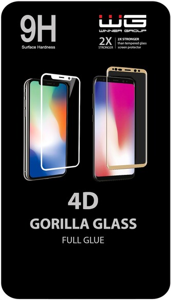 Tvrzené sklo 4D Full Glue Xiaomi Redmi 9A/9C/9AT/Redmi 10A (Černé)