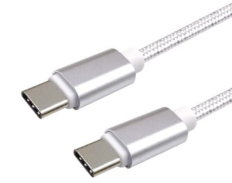Datový kabel Type-C/Type-C (1m) (3A) (Bílý)