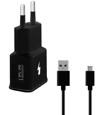 USB Fast Charger 2,4A + TYPE-C Cable
