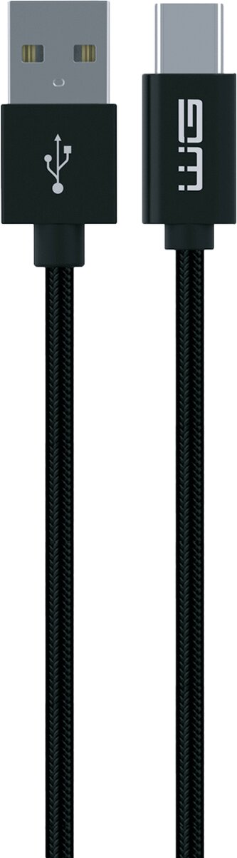 Datový kabel Type C-USB s prodlouženým konektorem 1M/3A (Černý)