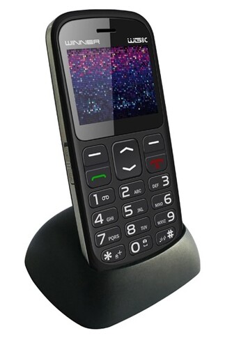 Telefon pro seniory WG8 C 2016 (Černý)