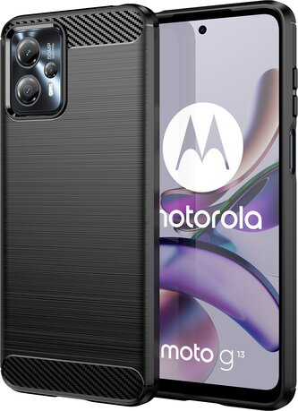 Pouzdro Carbon Motorola Moto G13 4G (Černé)