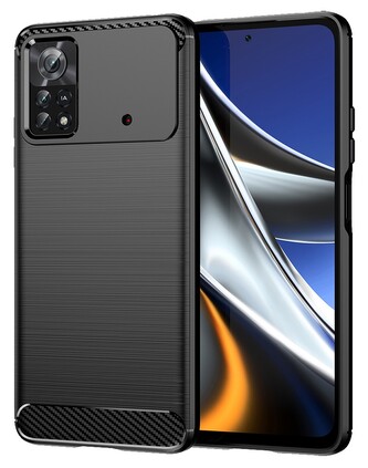 Pouzdro Carbon  Xiaomi Poco X4 Pro 5G (Černé)