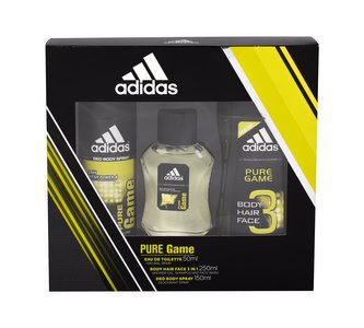 Adidas Pure Game toaletní voda 50ml + deospray 150 ml + sprchový gel 250 ml