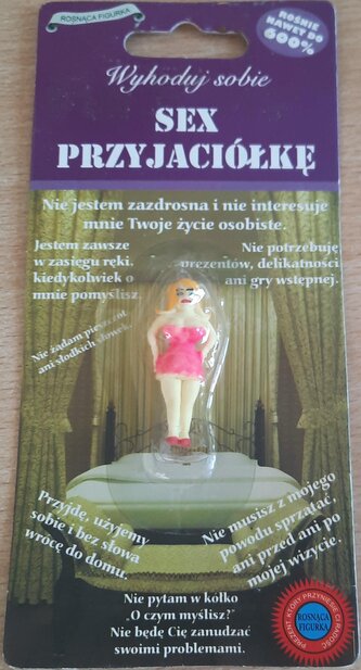 Rosnące figurki Wyhoduj Sobie Sex Przyjaciółkę