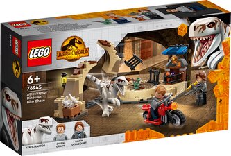 LEGO 76945 JURRASIC WORLD Atrociraptor pościg (169 elementów) opakowanie zbiorcze 4 sztuki