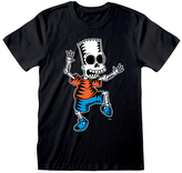 Pánské tričko The Simpsons|Simpsonovi: Kostra Barta (2XL) černá bavlna