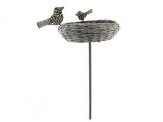 Proutěné pítko s plechovým vkladem 30x118 cm hnědé