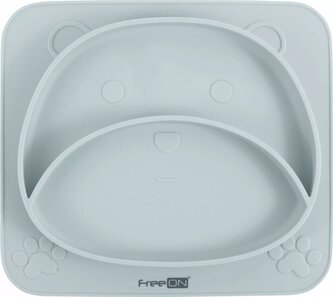 FreeON Silikonový talířek Medvídek, zelený