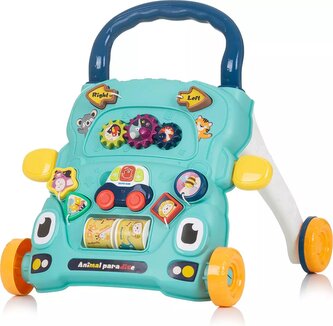 CHIPOLINO Chodítko interaktivní Funny Animals Blue