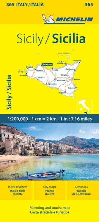 Sicily - Michelin Local Map 365