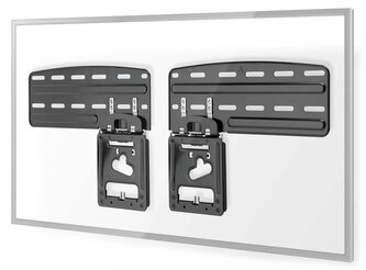 NEDIS nástěnný TV držák/ 43 - 85"/ nosnost 60 kg/ vzdálenost od stěny 7,50 mm/ fixní/ ocel/ černý