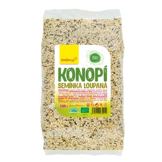 Konopné semínko loupané BIO 500 g Wolfberry